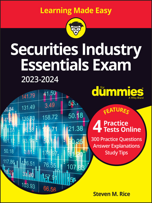 Title details for Securities Industry Essentials Exam 2023-2024 For Dummies with Online Practice by Steven M. Rice - Available